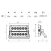 ΠΡΟΒΟΛΕΑΣ LED COSMIC 2 600W - 2x6 Cob - M6 - 70° - IP66