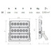 ΠΡΟΒΟΛΕΑΣ LED COSMIC 3 1000W - 3x6 Cob - S1 - 24° - IP66