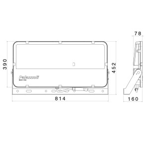 ΠΡΟΒΟΛΕΑΣ PALAZZOLI X-TIGUA LARGE ASYMMETRIC 50° LED 368W - IP66 - ENEC