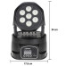 ΠΡΟΒΟΛΕΑΣ ΚΙΝΟΥΜΕΝΗ ΚΕΦΑΛΗ WASH CREE LED 84W - DMX - RGBW