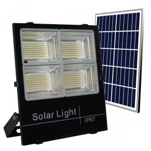 ΠΡΟΒΟΛΕΑΣ LED SOLAR 200W - CCT - REMOTE CONTROL - IP66/67