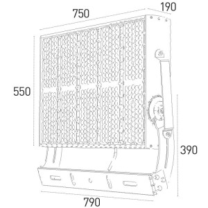 ΠΡΟΒΟΛΕΑΣ LED BIG ARENA 287000 1575W - 40° - 5500K - SYMMETRIC - ENEC