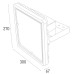 ΠΡΟΒΟΛΕΑΣ LED BIG POLI 19000 HP WITH BRACKET 95W - AD 55° - 3000K - ASYMMETRIC - ENEC