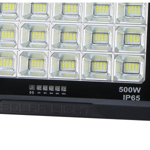 ΠΡΟΒΟΛΕΑΣ LED SOLAR PLUS FLOOD 500W - 50Ah - 4000K - IP65 - ΜΑΥΡΟΣ