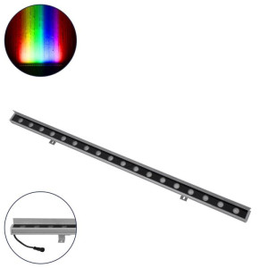 ΠΡΟΒΟΛΕΑΣ FLOOD LED 15° WALLWASHER SHADE 24W - 24V DC - RGBW - DMX512 - DIMMABLE - IP65