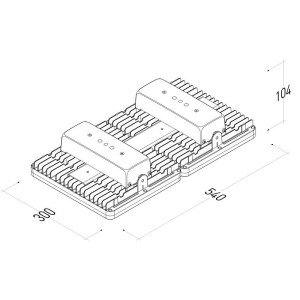 ΠΡΟΒΟΛΕΑΣ LED BIG POLI 80000 HP SUSPENDED 400W 90° 5500K SYMMETRIC