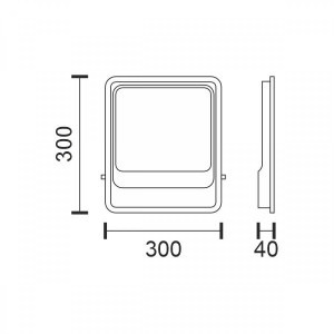 ΠΡΟΒΟΛΕΑΣ LED 200W - 6000K - GRAY
