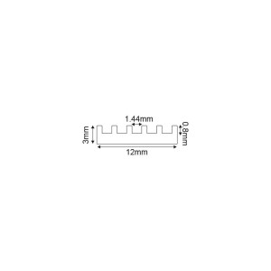 ΨΥΚΤΡΑ ΑΛΟΥΜΙΝΙΟΥ ΤΑΙΝΩΝ LED - HEAT SINK FOR LED TAPES & STRIPS - SMALL - 2m