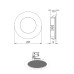 RECESSED NICKEL MATT ROUND LED SPOT 2W 6000K 170Lm 230V AC 100° Ra80