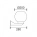 SOLAR ΜΠΑΛΑ ΑΠΛΙΚΑ - ΕΔΑΦΟΥΣ Φ20 RGB CCT 5 - 10W - IP44