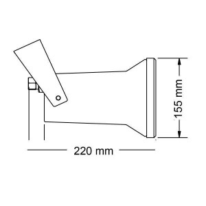 SPOT ΒΑΣΗΣ VITAL MAXI 100W - 12V - AR111 - G53 - W-B-T - IP65