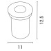 ΣΠΟΤ ΕΔΑΦΟΥΣ INOX ROUND GU10 110mm IP65