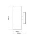SPOT EΠITOIXO PLASTIC UP DOWN DOUBLE GU10 LED 2x3W - ΛΕΥΚΟ
