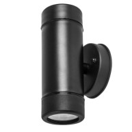 SPOT EΠITOIXO PLASTIC UP DOWN DOUBLE GU10 LED 2x3W - ΜΑΥΡΟ