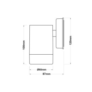 SPOT EΠITOIXO PLASTIC DOWN MONO GU10 LED 3W - ΛΕΥΚΟ