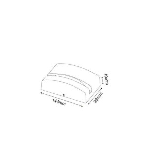 SPOT EΠITOIXO WINDOW SQUARE LED 5W - WHITE - IP65