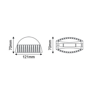 SPOT EΠITOIXO WINDOW ROUND LED 5W - WHITE - IP65