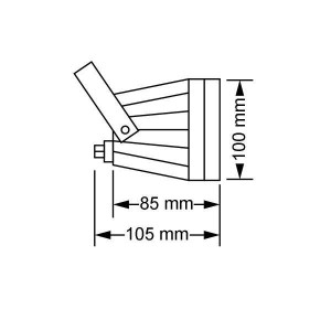 SPOT EΠITOIXO ΑΛΟΥΜΙΝΙΟΥ VOLO PAR16 W-B-T - GU5,3 - IP65