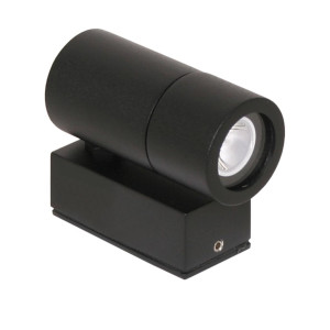 SPOT ΕΠΙΤΟΙΧΟ ΑΛΟΥΜΙΝΙΟΥ MICROLED 3W - ΜΑΥΡΟ