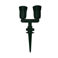 SPOT ΚΗΠΟΥ PAR38 - ΜΑΥΡΟ - ΔΙΠΛΟ - IP44