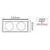 SPOT ΚΙΝΗΤΟ ΧΩΝΕΥΤΟ SQUARE - AR111 - BLACK II
