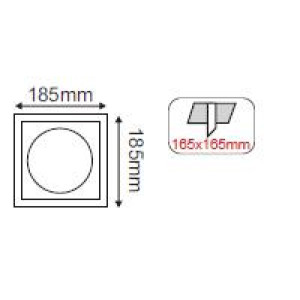 SPOT ΚΙΝΗΤΟ ΧΩΝΕΥΤΟ SQUARE - AR111 - WHITE I
