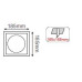 SPOT ΚΙΝΗΤΟ ΧΩΝΕΥΤΟ SQUARE - AR111 - WHITE I