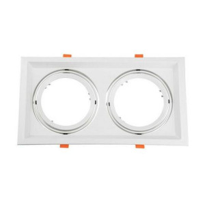 SPOT ΚΙΝΗΤΟ ΧΩΝΕΥΤΟ SQUARE - AR111 - WHITE II