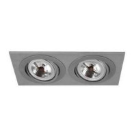 SPOT ΚΙΝΗΤΟ ΧΩΝΕΥΤΟ DIAMANTE - AR111 DOUBLE SILVER PAR30 E27