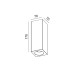 SPOT ΟΡΟΦΗΣ ΓΥΨΙΝΟ SQUARE BIG 7W - GU10 - IP20