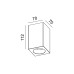 SPOT ΟΡΟΦΗΣ ΓΥΨΙΝΟ SQUARE SMALL 7W - GU10 - IP20