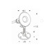 SPOT ΠΙΣΙΝΑΣ & ΣΥΝΤΡΙΒΑΝΙΟΥ DISC LED 3W - 12V AC/DC - 6000K - 30~60° - IP68