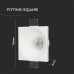 SPOT ΨΕΥΔΟΡΟΦΗΣ ΓΥΨΙΝΟ SQUARE A 7W - GU10 - IP20