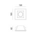 SPOT ΨΕΥΔΟΡΟΦΗΣ ΓΥΨΙΝΟ SQUARE D 7W - GU10 - IP20