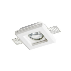 SPOT ΨΕΥΔΟΡΟΦΗΣ ΓΥΨΙΝΟ SQUARE C 7W - GU10 - IP20
