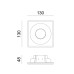 SPOT ΨΕΥΔΟΡΟΦΗΣ ΓΥΨΙΝΟ SQUARE B 7W - GU10 - IP20