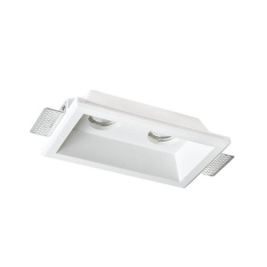 SPOT ΨΕΥΔΟΡΟΦΗΣ ΓΥΨΙΝΟ RECTANGULAR A 2x7W - GU10 - IP20