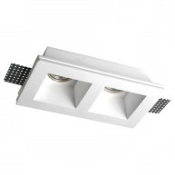 SPOT ΨΕΥΔΟΡΟΦΗΣ ΓΥΨΙΝΟ RECTANGULAR B 2x7W - GU10 - IP20