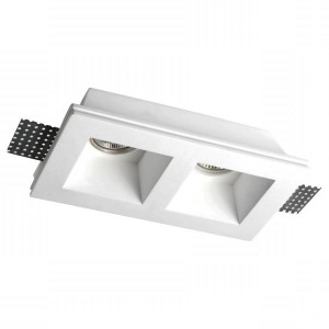 SPOT ΨΕΥΔΟΡΟΦΗΣ ΓΥΨΙΝΟ RECTANGULAR B 2x7W - GU10 - IP20