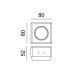 SPOT ΨΕΥΔΟΡΟΦΗΣ ΓΥΨΙΝΟ CUBE ROUND 7W - GU10 - IP20