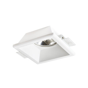 SPOT ΨΕΥΔΟΡΟΦΗΣ ΓΥΨΙΝΟ SQUARE F 15W - GU10 - AR111 - IP20
