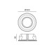 SPOT ΨΕΥΔΟΡΟΦΗΣ ΓΥΨΙΝΟ Φ230 ROUND E 15W - GU10 - AR111 - IP20