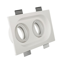 SPOT ΨΕΥΔΟΡΟΦΗΣ ΓΥΨΙΝΟ RECTA MOVE DOUBLE 50W - GU10 - AR111 - IP20