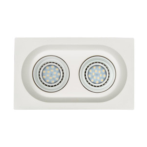 SPOT ΨΕΥΔΟΡΟΦΗΣ ΓΥΨΙΝΟ RECTA MOVE DOUBLE 50W - GU10 - AR111 - IP20