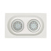 SPOT ΨΕΥΔΟΡΟΦΗΣ ΓΥΨΙΝΟ RECTA MOVE DOUBLE 50W - GU10 - AR111 - IP20