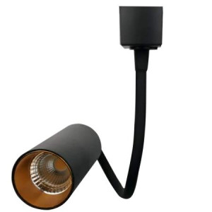 SPOT ΡΑΓΑΣ 2 ΚΑΛΩΔΙΩΝ ΤΥΠΟΥ Α SNAKE LED COB 5W - 3000K - 18° - BLACK
