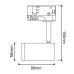 SPOT ΡΑΓΑΣ 2 ΚΑΛΩΔΙΩΝ ΤΥΠΟΥ B JUNO 3~10W - GU10 - GREY