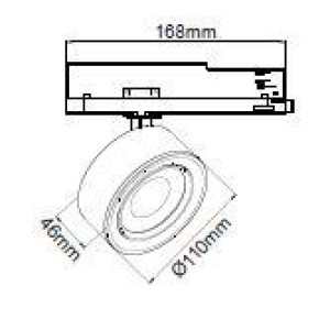 SPOT ΡΑΓΑΣ LED OCULUS 3-PHASE 20W - 4000K - 25°~50° - WHITE