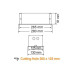 SPOT TOIXOY ΧΩΝΕΥΤΟ ΑΛΟΥΜΙΝΙΟΥ LINUX LED 8W - 4000K - INOX304 - IP65