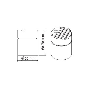 SPOT TOIXOY BRASS MICRO COB LED 8W - 40° - IP65
